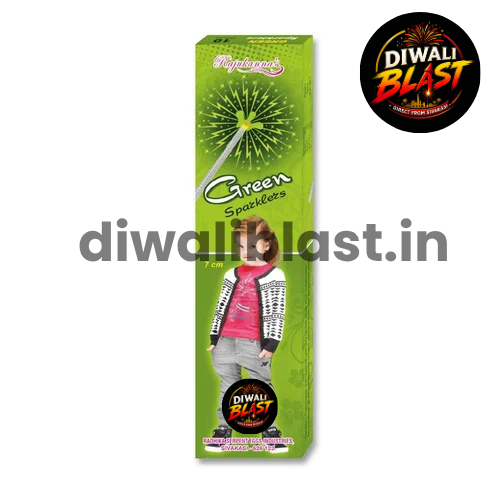 7cm Green Sparklers (10 pcs)